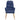 Scaun de relaxare cu taburet, albastru, textil