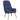 Scaun de relaxare cu taburet, albastru, textil