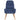 Scaun de relaxare cu taburet, albastru, textil
