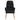 Scaun de relaxare cu taburet, negru, textil