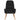 Scaun de relaxare cu taburet, negru, textil