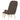 Scaun de relaxare cu taburet, gri taupe, textil