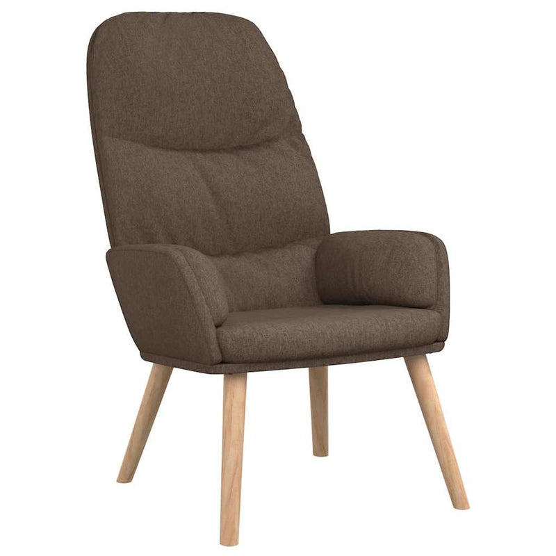 Scaun de relaxare cu taburet, gri taupe, textil