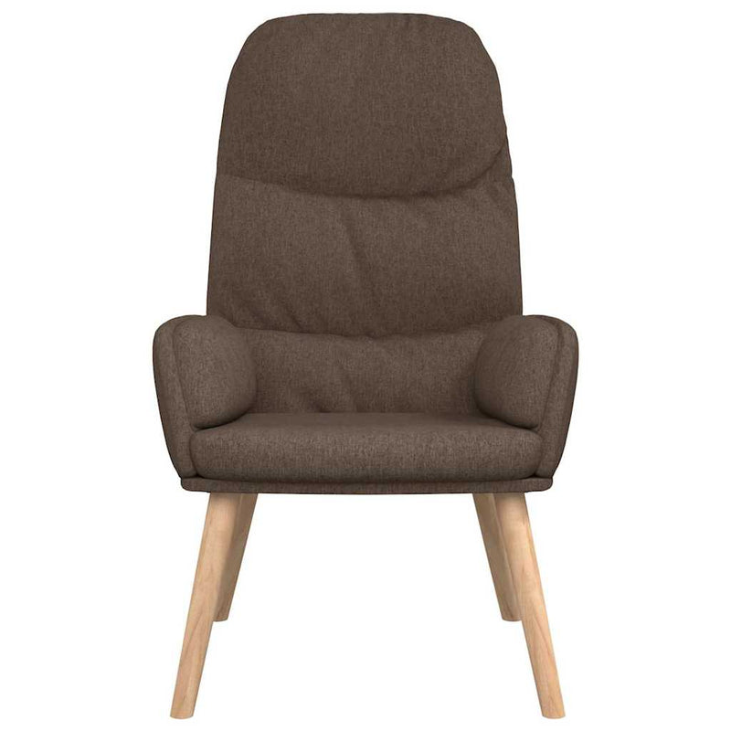 Scaun de relaxare cu taburet, gri taupe, textil