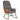 Scaun balansoar cu taburet, gri deschis, textil