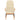 Scaun balansoar cu taburet, crem, textil