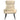 Scaun de relaxare cu taburet, crem, textil