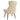 Scaun de relaxare cu taburet, crem, textil