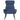 Scaun de relaxare cu taburet, albastru, textil