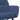Scaun de relaxare cu taburet, albastru, textil