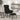 Scaun de relaxare cu taburet, negru, textil