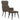 Scaun de relaxare cu taburet, gri taupe, textil