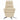 Scaun de relaxare cu taburet, crem, material textil