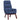 Scaun de relaxare cu taburet, albastru, textil