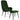 Scaun de relaxare cu taburet, verde închis, catifea