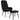 Scaun de relaxare cu taburet, negru, catifea