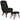 Scaun de relaxare cu taburet, negru, catifea