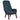 Scaun de relaxare cu taburet, albastru, catifea