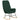 Scaun balansoar cu taburet, verde închis, textil