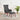 Scaun de relaxare cu taburet, gri deschis, textil