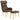 Scaun de relaxare cu taburet, maro, textil