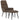 Scaun de relaxare cu taburet, maro, textil