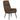 Scaun de relaxare cu taburet, maro, textil