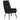 Scaun de relaxare cu taburet, negru, textil