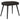 Scaun de relaxare cu taburet, negru, textil