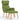 Scaun de relaxare cu taburet, verde deschis, catifea