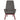 Scaun de relaxare cu taburet, gri deschis, textil