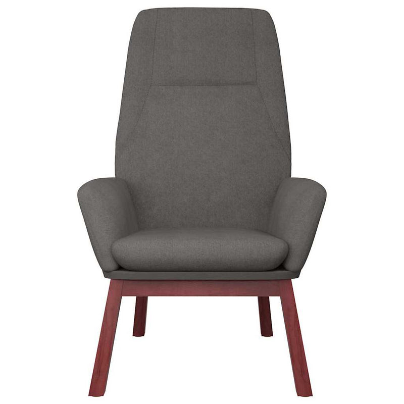 Scaun de relaxare cu taburet, gri deschis, textil
