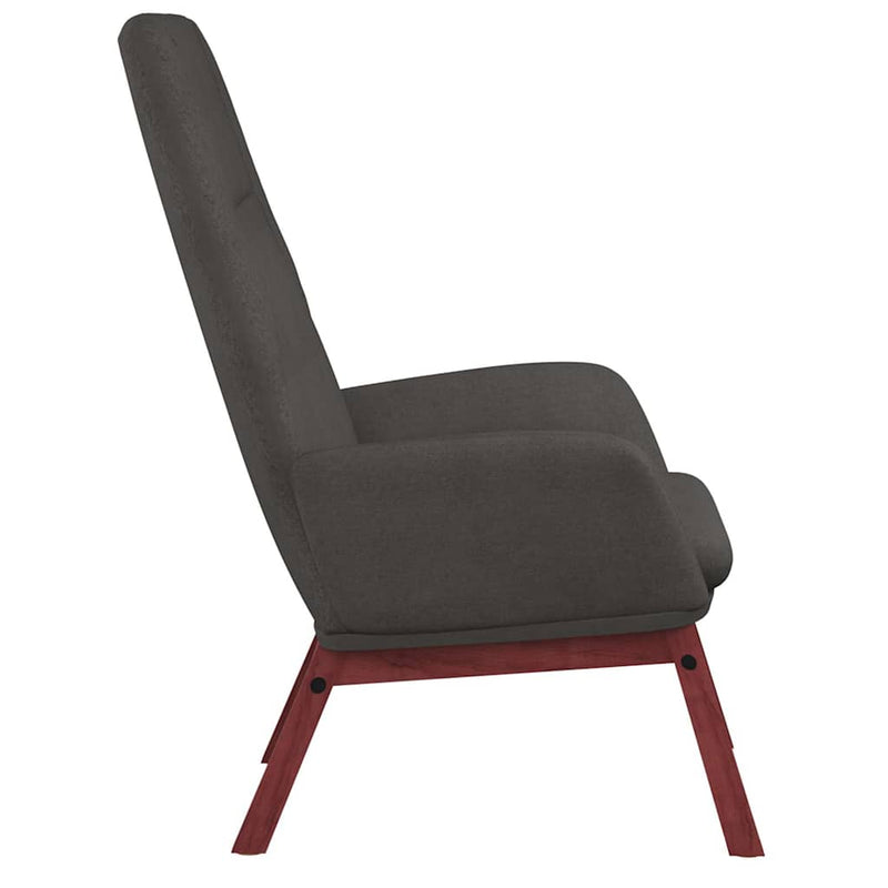 Scaun de relaxare cu taburet, gri deschis, textil