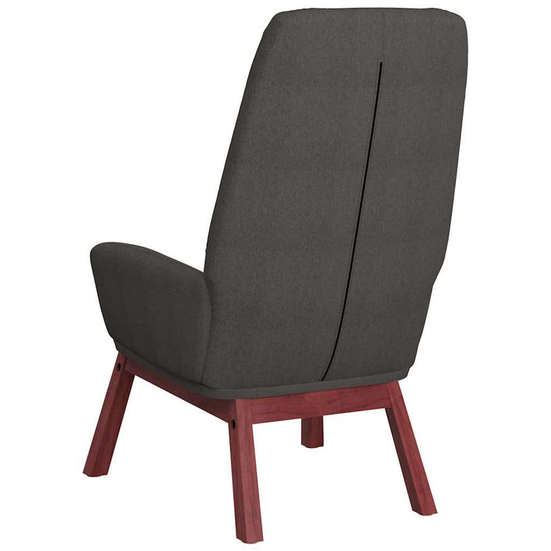 Scaun de relaxare cu taburet, gri deschis, textil
