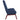 Scaun de relaxare cu taburet, albastru, textil