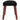 Scaun de relaxare cu taburet, negru, textil