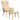 Scaun de relaxare cu taburet, crem, textil