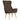 Scaun de relaxare cu taburet, maro, textil
