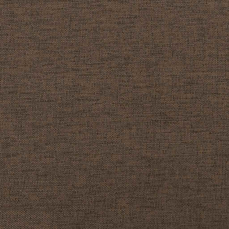 Scaun de relaxare cu taburet, maro, textil