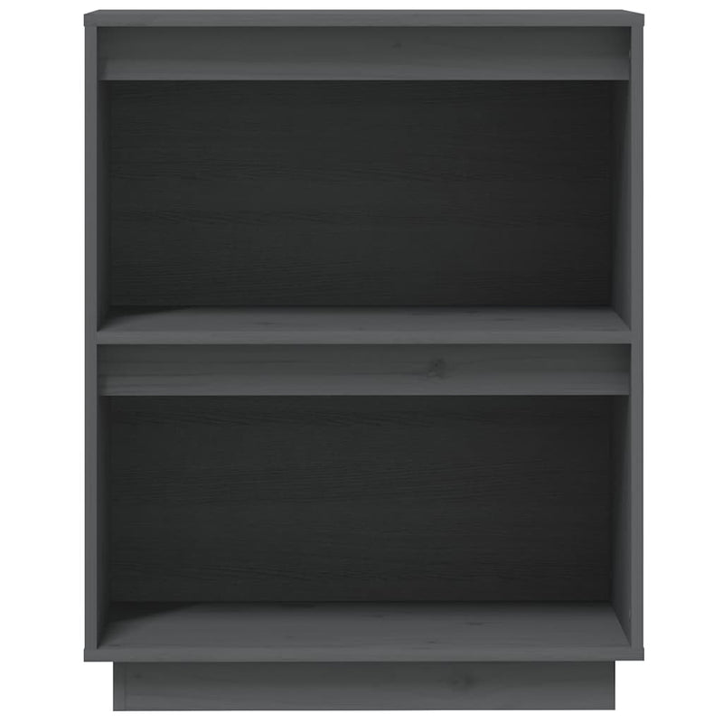 Dulap consolă, gri, 60x34x75 cm, lemn masiv de pin