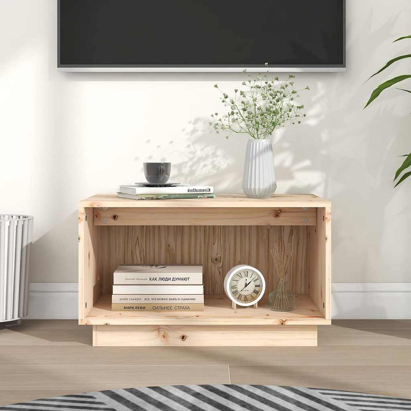 Comodă TV, 60x35x35 cm, lemn masiv de pin