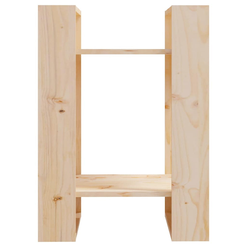 Bibliotecă/Separator cameră, 41x35x57 cm, lemn masiv de pin