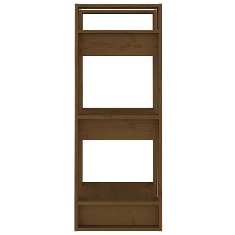 Bibliotecă/Separator cameră maro miere, 41x35x91 cm, lemn masiv