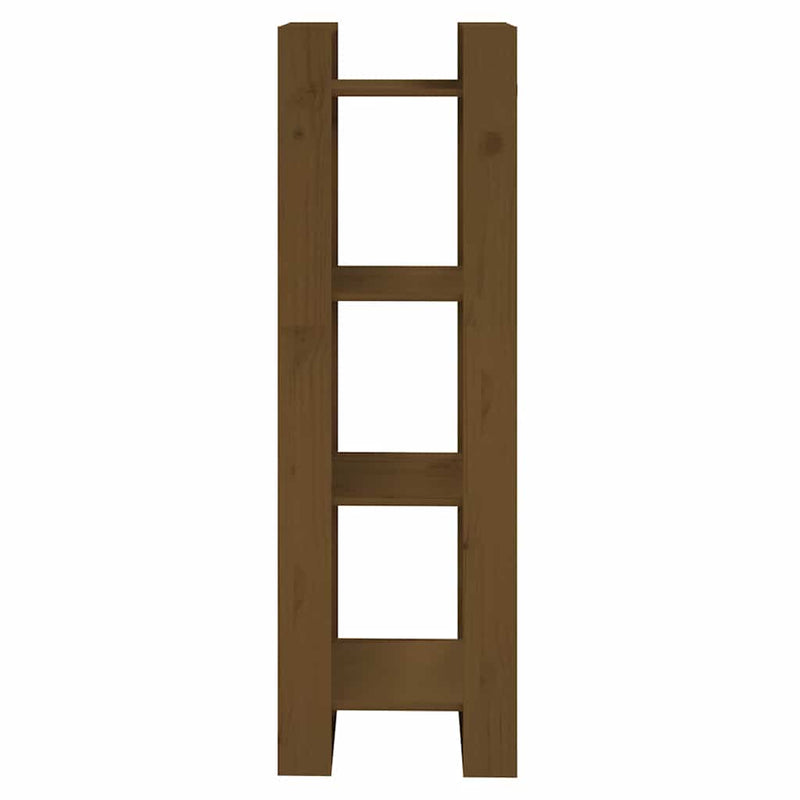 Bibliotecă/Separator cameră maro miere 41x35x125 cm lemn masiv