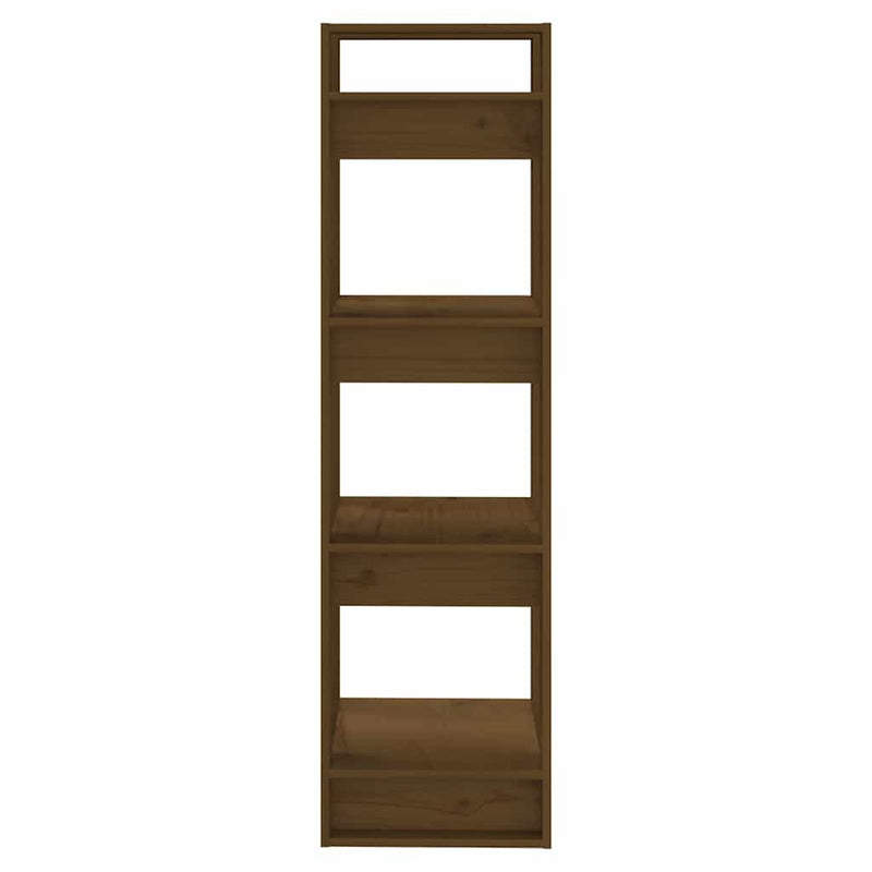 Bibliotecă/Separator cameră maro miere 41x35x125 cm lemn masiv