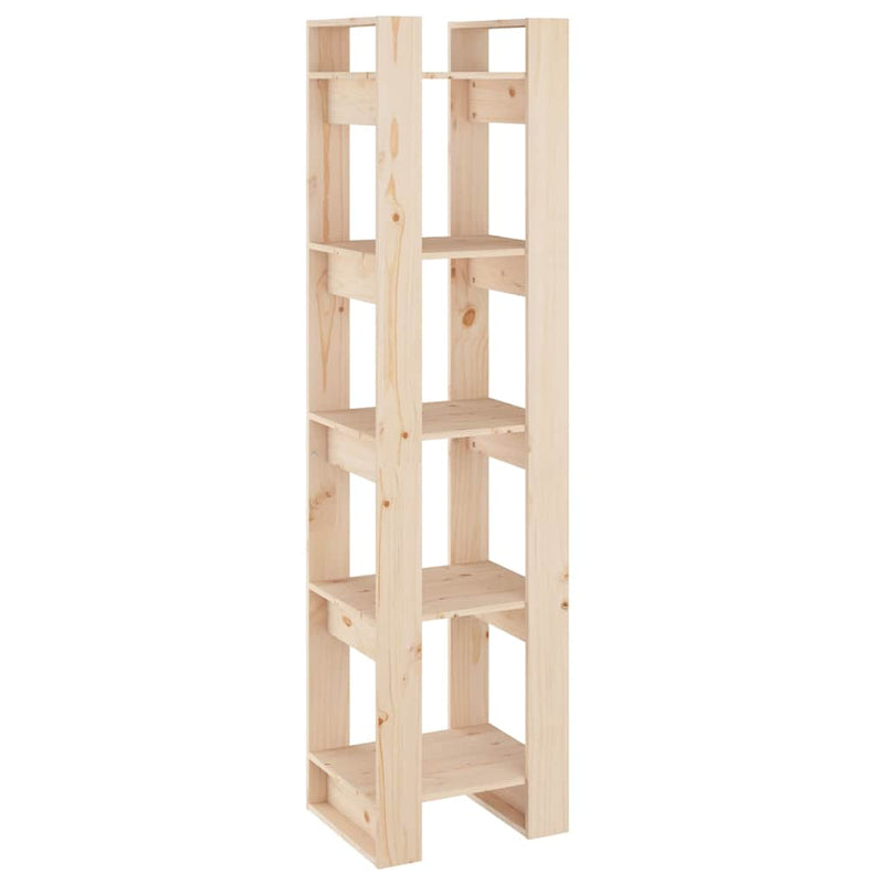 Bibliotecă/Separator cameră, 41x35x160 cm, lemn masiv pin
