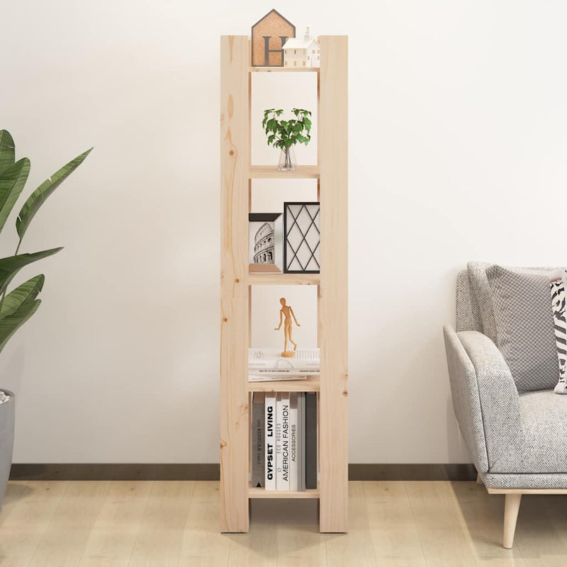 Bibliotecă/Separator cameră, 41x35x160 cm, lemn masiv pin
