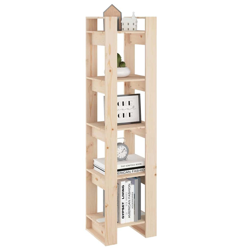 Bibliotecă/Separator cameră, 41x35x160 cm, lemn masiv pin