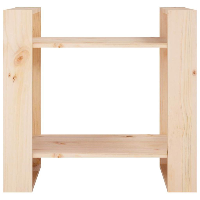 Bibliotecă/Separator cameră, 60x35x57 cm, lemn masiv pin