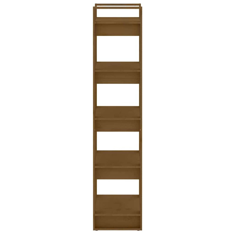 Bibliotecă/Separator cameră, maro miere, 60x35x160 cm lemn